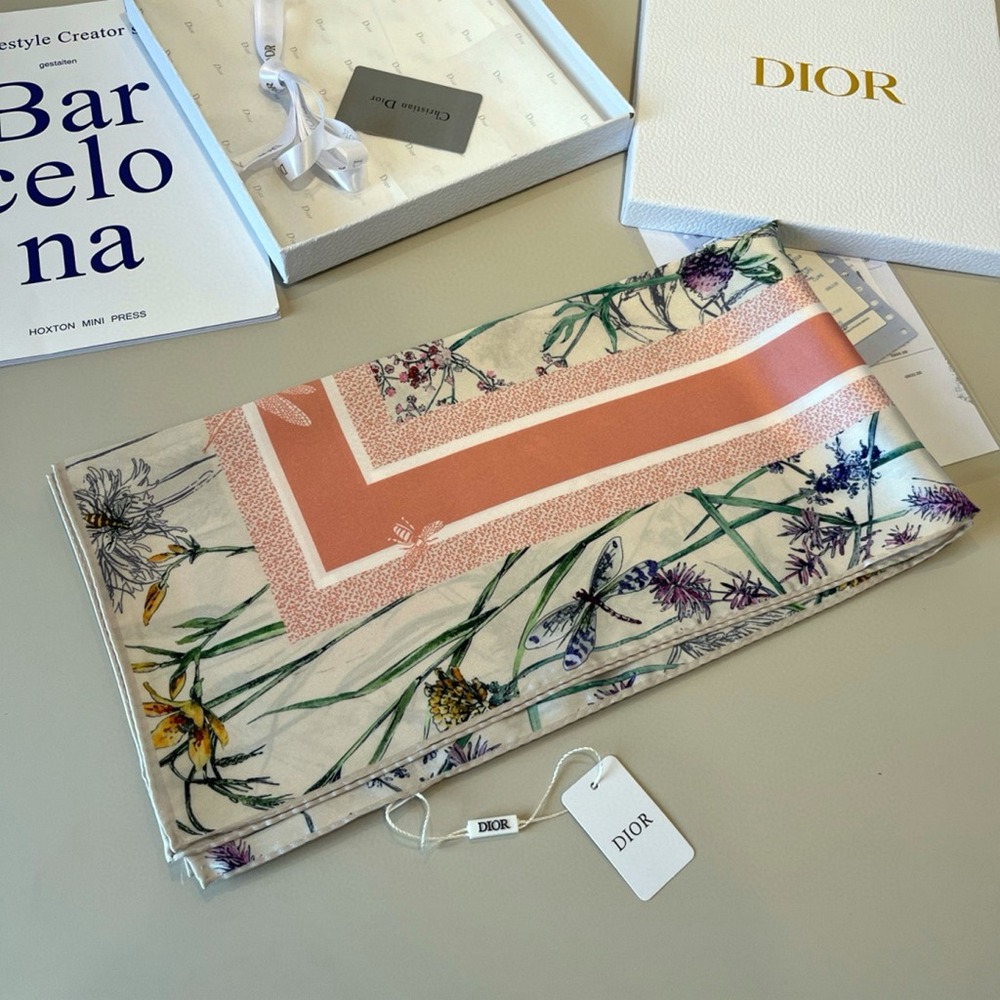 Dior Silk Square Scarf - Picture 2 of 8